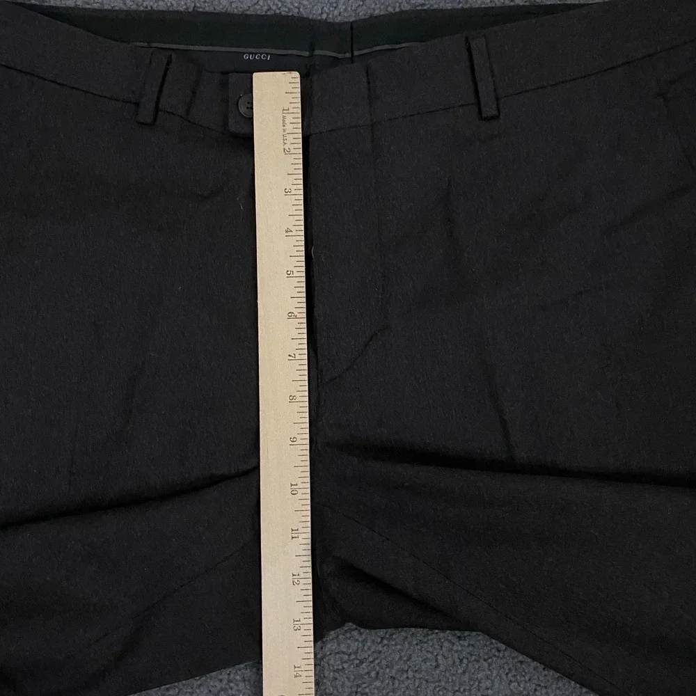 Gucci Pants FITS Mens 36x32 Gray Wool Cashmere Trouser Dress Chino Made Italy